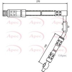 Brake Hose Pipe APEC HOS3265 OE Ref GBH90274 APEC