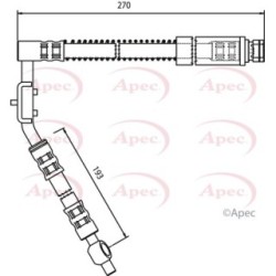 Brake Hose Pipe APEC HOS3266 OE Ref SHB10007