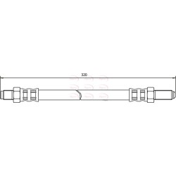 Brake Hose Pipe APEC HOS3296 OE Ref 8940819