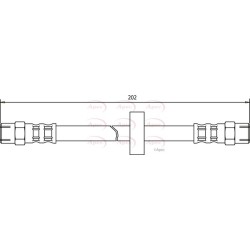 Brake Hose Pipe APEC HOS3325 OE Ref 171611775A