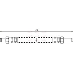 Brake Hose Pipe APEC HOS3337 OE Ref NTC3458