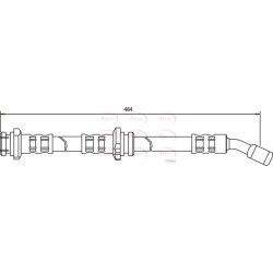Brake Hose Pipe APEC HOS3348 OE Ref 462100M001