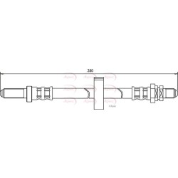 Brake Hose Pipe APEC HOS3367 OE Ref 1648810