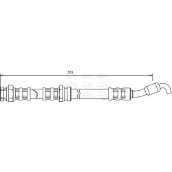 Brake Hose Pipe APEC HOS3405 OE Ref BK1T43980