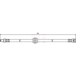 Brake Hose Pipe APEC HOS3417 OE Ref 1124059