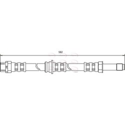 Brake Hose Pipe APEC HOS3422 OE Ref 1165174