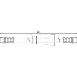 Brake Hose Pipe APEC HOS3435 OE Ref 701611701