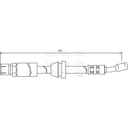Brake Hose Pipe APEC HOS3499 OE Ref 96300046