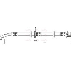 Brake Hose Pipe APEC HOS3502 OE Ref 9008094A61 APEC