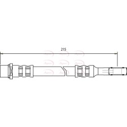 Brake Hose Pipe APEC HOS3508 OE Ref 5562079