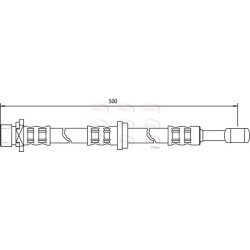 Brake Hose Pipe APEC HOS3522 OE Ref 01464S2H000