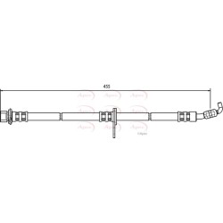 Brake Hose Pipe APEC HOS3532 OE Ref 9094702660
