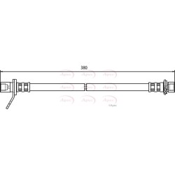 Brake Hose Pipe APEC HOS3548 OE Ref 9008094A65