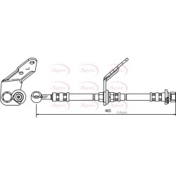 Brake Hose Pipe APEC HOS3550 OE Ref 46411S1AE01