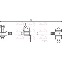 Brake Hose Pipe APEC HOS3556 OE Ref 4060852