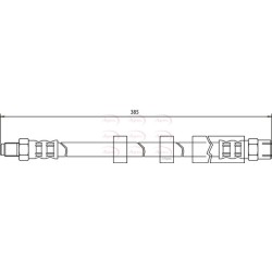 Brake Hose Pipe APEC HOS3563 OE Ref 91914002