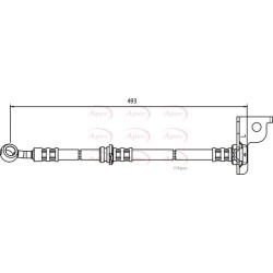 Brake Hose Pipe APEC HOS3572 OE Ref 5881126000 APEC
