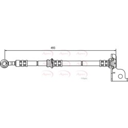 Brake Hose Pipe APEC HOS3573 OE Ref 5881126020