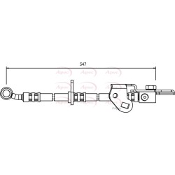 Brake Hose Pipe APEC HOS3595 OE Ref 01465SAAG01