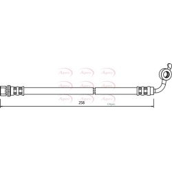 Brake Hose Pipe APEC HOS3604 OE Ref 9094702C16