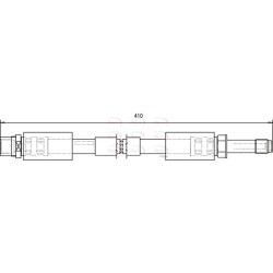 Brake Hose Pipe APEC HOS3605 OE Ref 2D0611701D APEC