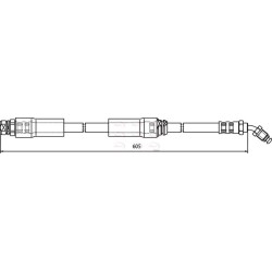 Brake Hose Pipe APEC HOS3607 OE Ref 1J0611701F APEC