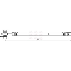 Brake Hose Pipe APEC HOS3611 OE Ref 4B0611775B