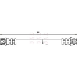 Brake Hose Pipe APEC HOS3619 OE Ref 4415858