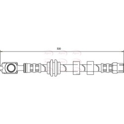 Brake Hose Pipe APEC HOS3634 OE Ref 1H0611701B