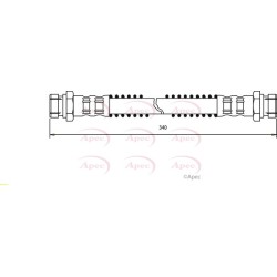 Brake Hose Pipe APEC HOS3653 OE Ref 5873702001