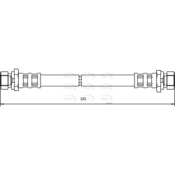 Brake Hose Pipe APEC HOS3664 OE Ref 0K30A43810A APEC