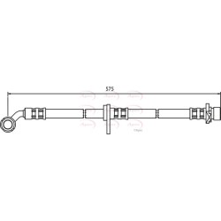Brake Hose Pipe APEC HOS3671 OE Ref 01465S5PJ01
