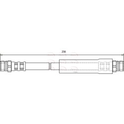 Brake Hose Pipe APEC HOS3696 OE Ref 1K0611775A