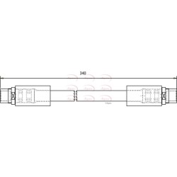 Brake Hose Pipe APEC HOS3701 OE Ref 4F0611707B