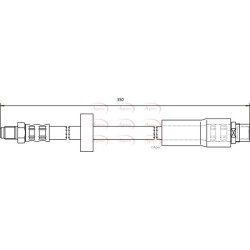 Brake Hose Pipe APEC HOS3702 OE Ref 4F0611775D