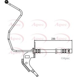 Brake Hose Pipe APEC HOS3708 OE Ref 5562250