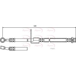 Brake Hose Pipe APEC HOS3750 OE Ref 5873225000