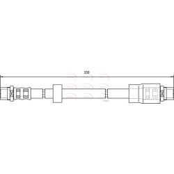 Brake Hose Pipe APEC HOS3752 OE Ref 8E0611707A