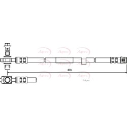 Brake Hose Pipe APEC HOS3762 OE Ref 6E0611701B