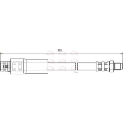 Brake Hose Pipe APEC HOS3765 OE Ref 6394280935