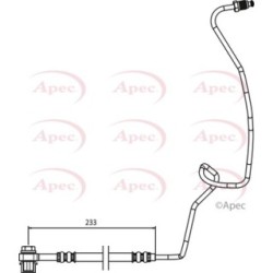 Brake Hose Pipe APEC HOS3768 OE Ref 1J0611763D