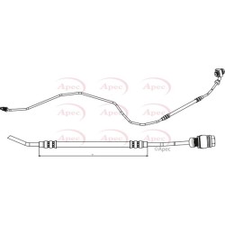 Brake Hose Pipe APEC HOS3791 OE Ref 1J0611763L