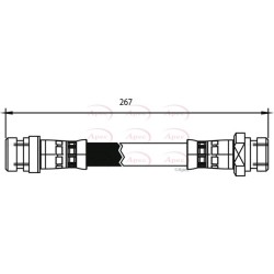 Brake Hose Pipe APEC HOS3806 OE Ref 5873722001 APEC