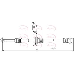 Brake Hose Pipe APEC HOS3828 OE Ref 5873707300