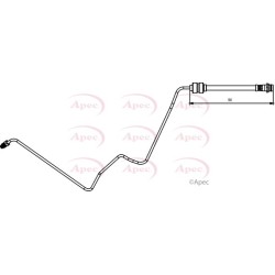 Brake Hose Pipe APEC HOS3836 OE Ref 1520322