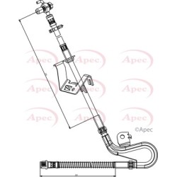 Brake Hose Pipe APEC HOS3838 OE Ref 4806J3