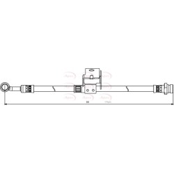 Brake Hose Pipe APEC HOS3857 OE Ref 587381G300