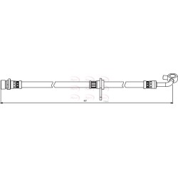 Brake Hose Pipe APEC HOS3862 OE Ref 01465SWA010