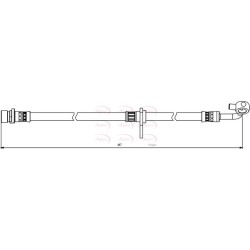 Brake Hose Pipe APEC HOS3863 OE Ref 01464SWA010
