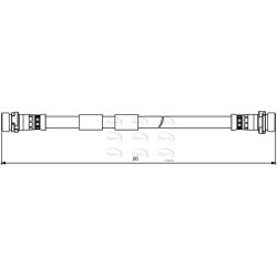 Brake Hose Pipe APEC HOS3867 OE Ref 1525684